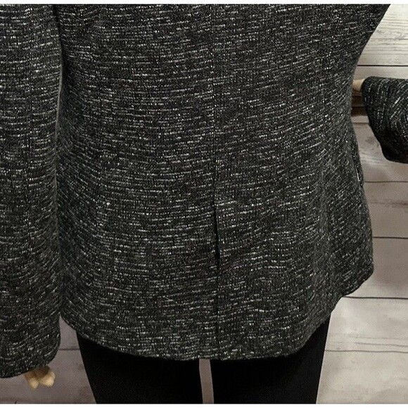Anthropologie Cartonnier Knit Blazer Medium Dark Gray Single Button 66170 32054 - Picture 11 of 14